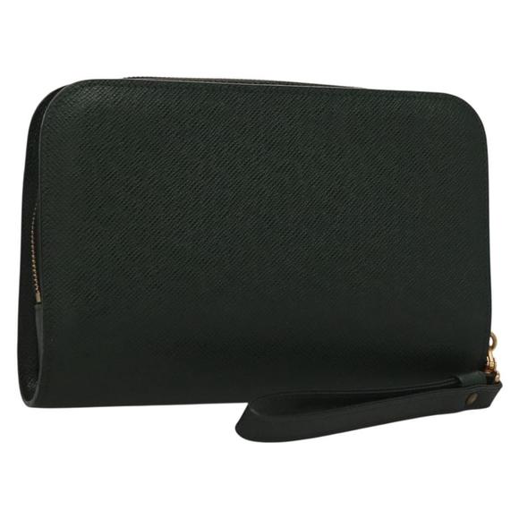 LOUIS VUITTON Taiga Baikal Clutch Bag Epicea M30184 LV Auth 133842 - Picture 1 of 16